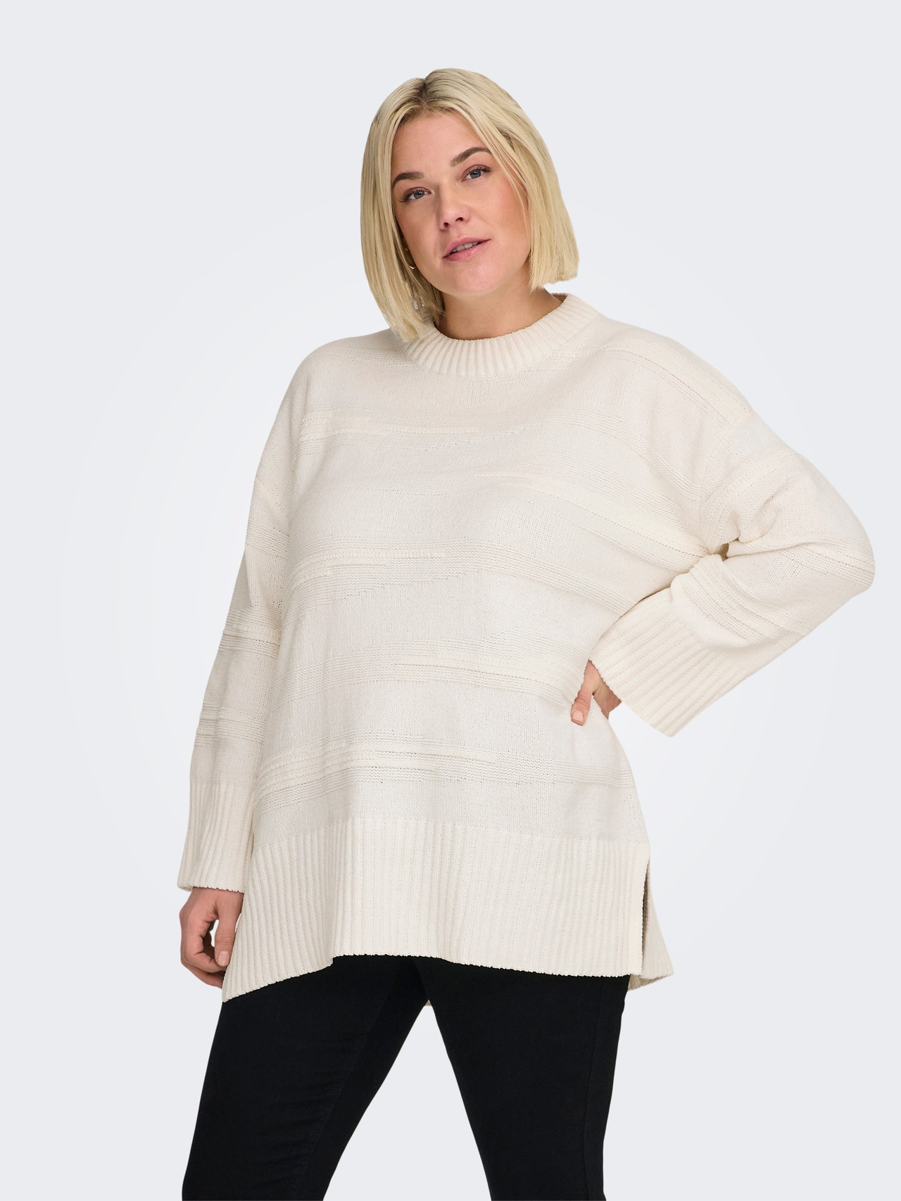 ONLY CARIMA Megztinis -Cloud Dancer - 15324925