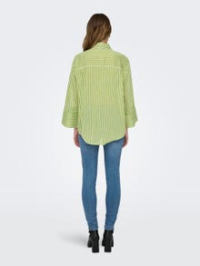 ONLY Regular fit Overhemd kraag Brede manchetten Wijde mouwen Overhemd -Lima Bean Green - 15324978