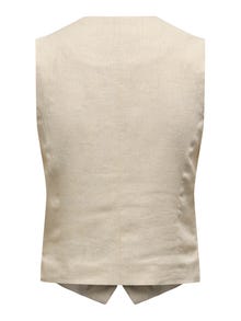 ONLY Tailored Waistcoat -Oatmeal - 15324995