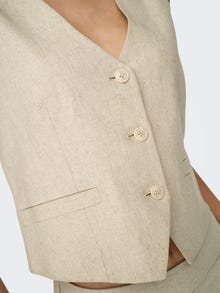 ONLY Tailored vest -Oatmeal - 15324995