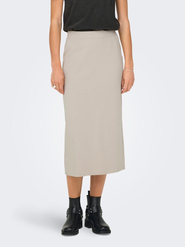 ONLY Midi skirt with slit - 15324999