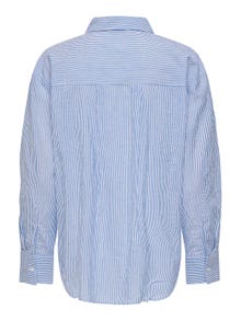 ONLY Regular Fit Shirt collar Zipped cuffs Volume sleeves Shirt -French Blue - 15325013