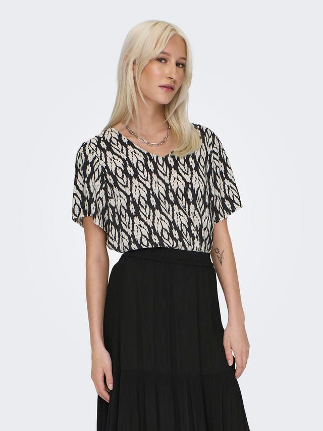 ONLY Loose fitted printet top - 15325014