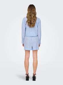 ONLY Shorts med bindebånd -French Blue - 15325018