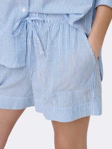 ONLY Shorts med bindebånd -French Blue - 15325018