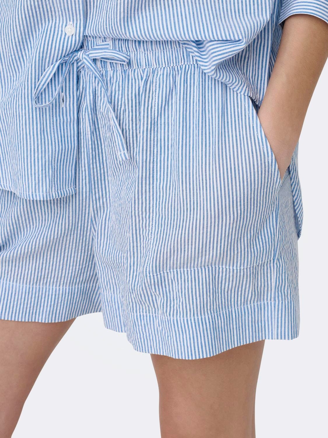 ONLY tie string shorts -French Blue - 15325018