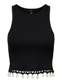 ONLY Regular Fit Round Neck Top -Black - 15325019