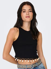 ONLY Regular Fit Round Neck Top -Black - 15325019