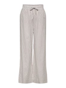 ONLY Pantalones Corte regular Cintura alta -Toasted Coconut - 15325020