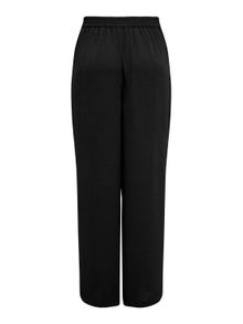 ONLY wrap Trousers with high waist -Black - 15325021