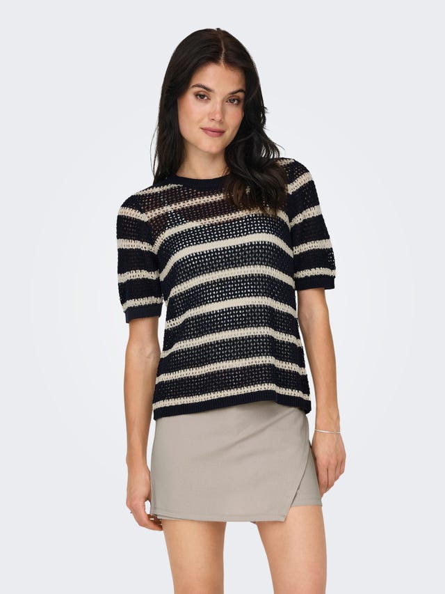 ONLY Short sleeved knitted pullover - 15325044