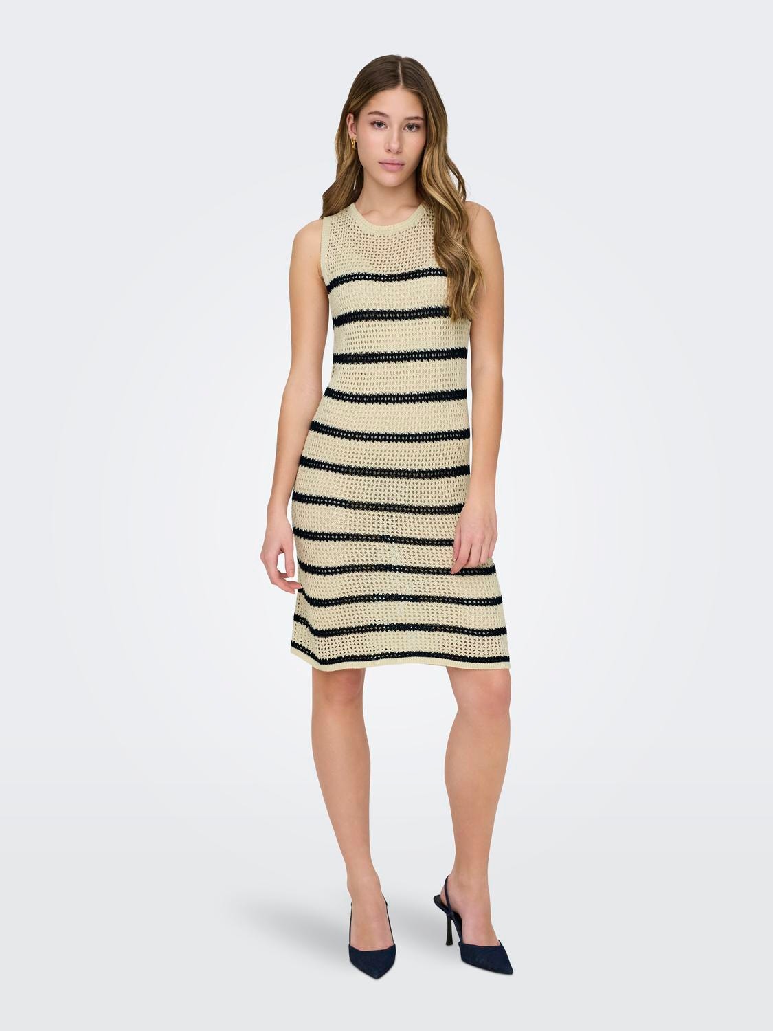 ONLY Mini striped dress -Birch - 15325046