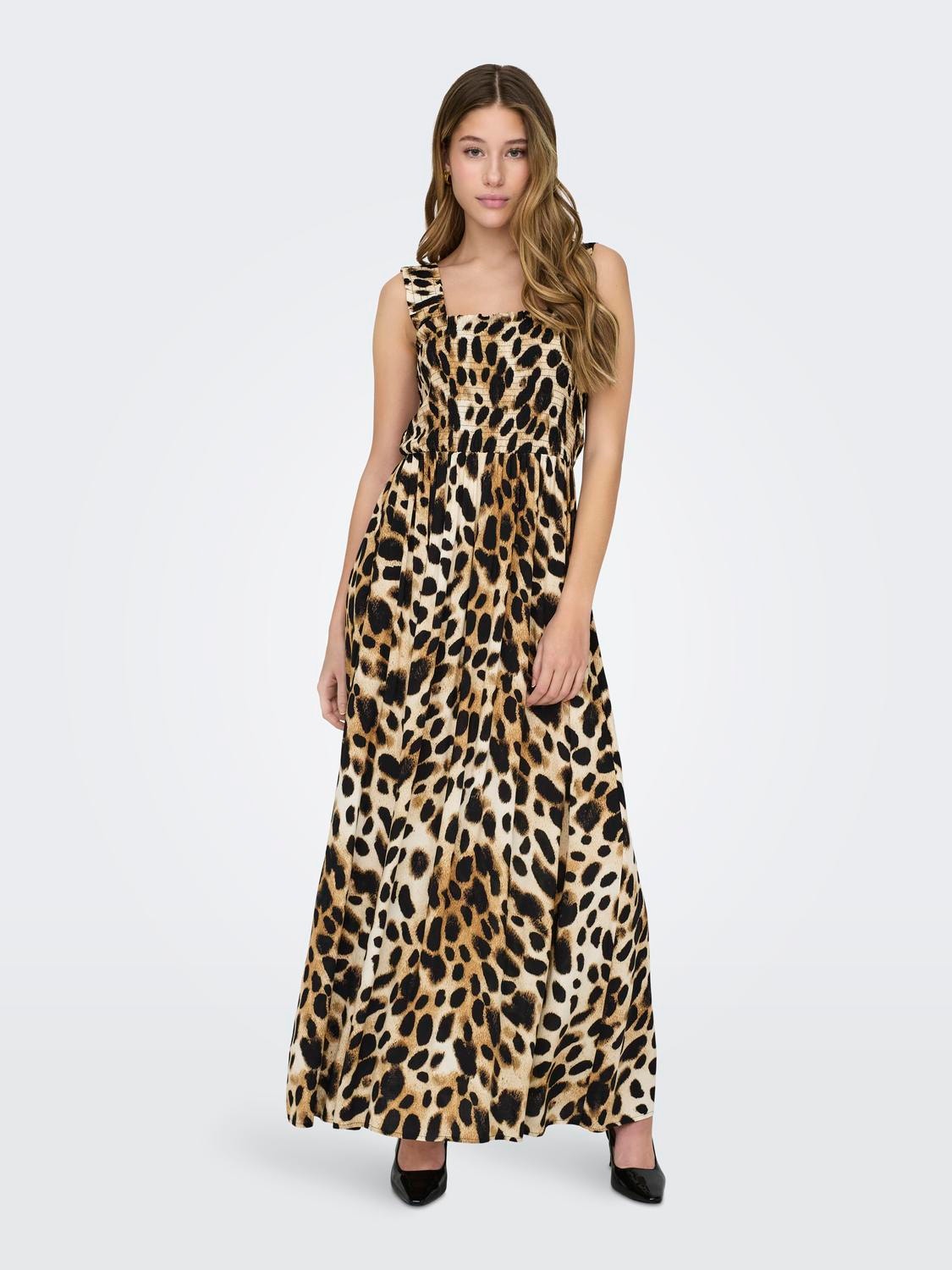 ONLY Regular Fit Off Shoulder Wide straps Long dress -Angora - 15325060