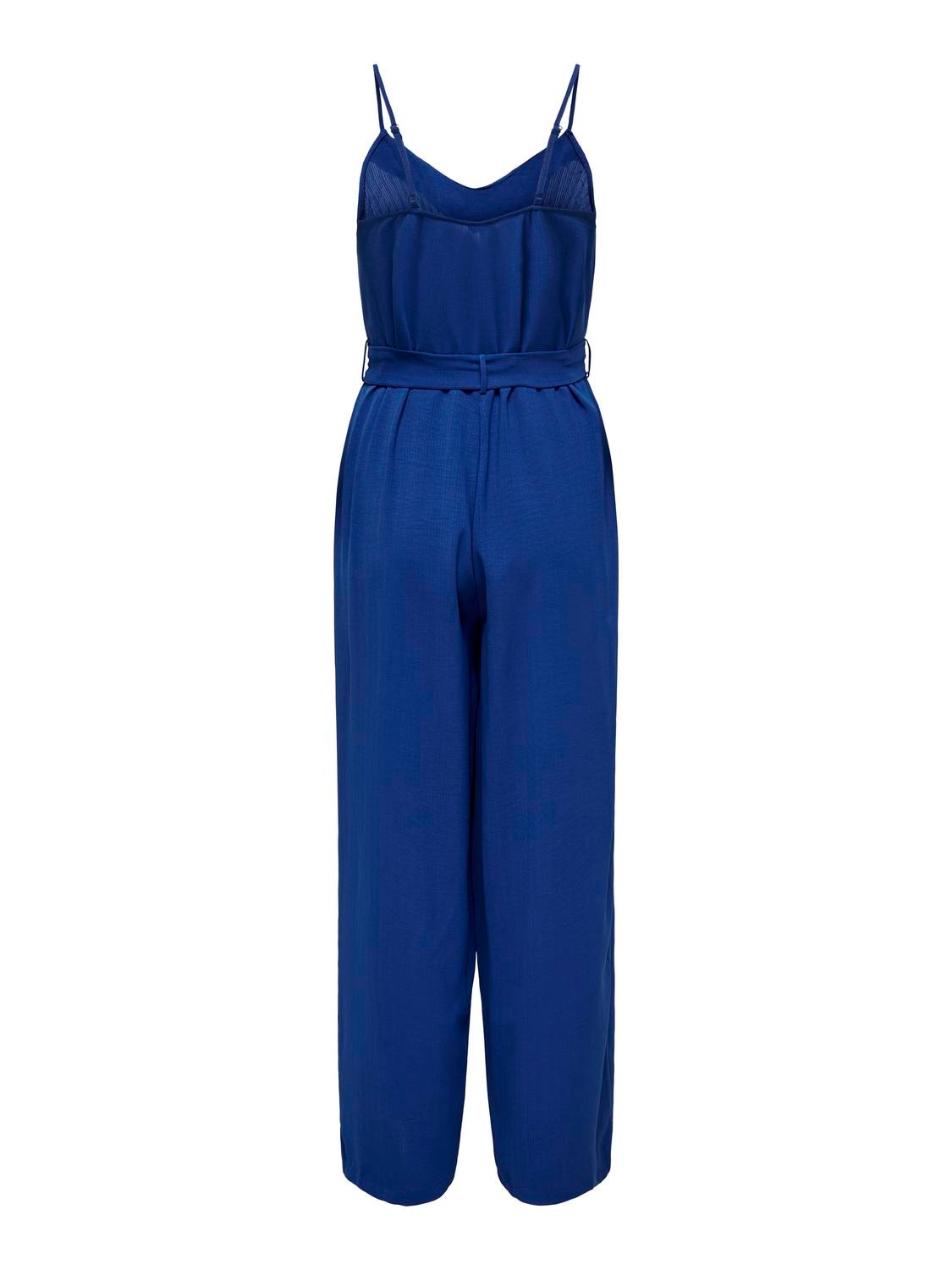 ONLY Jumpsuit med bindebånd -Mazarine Blue - 15325078