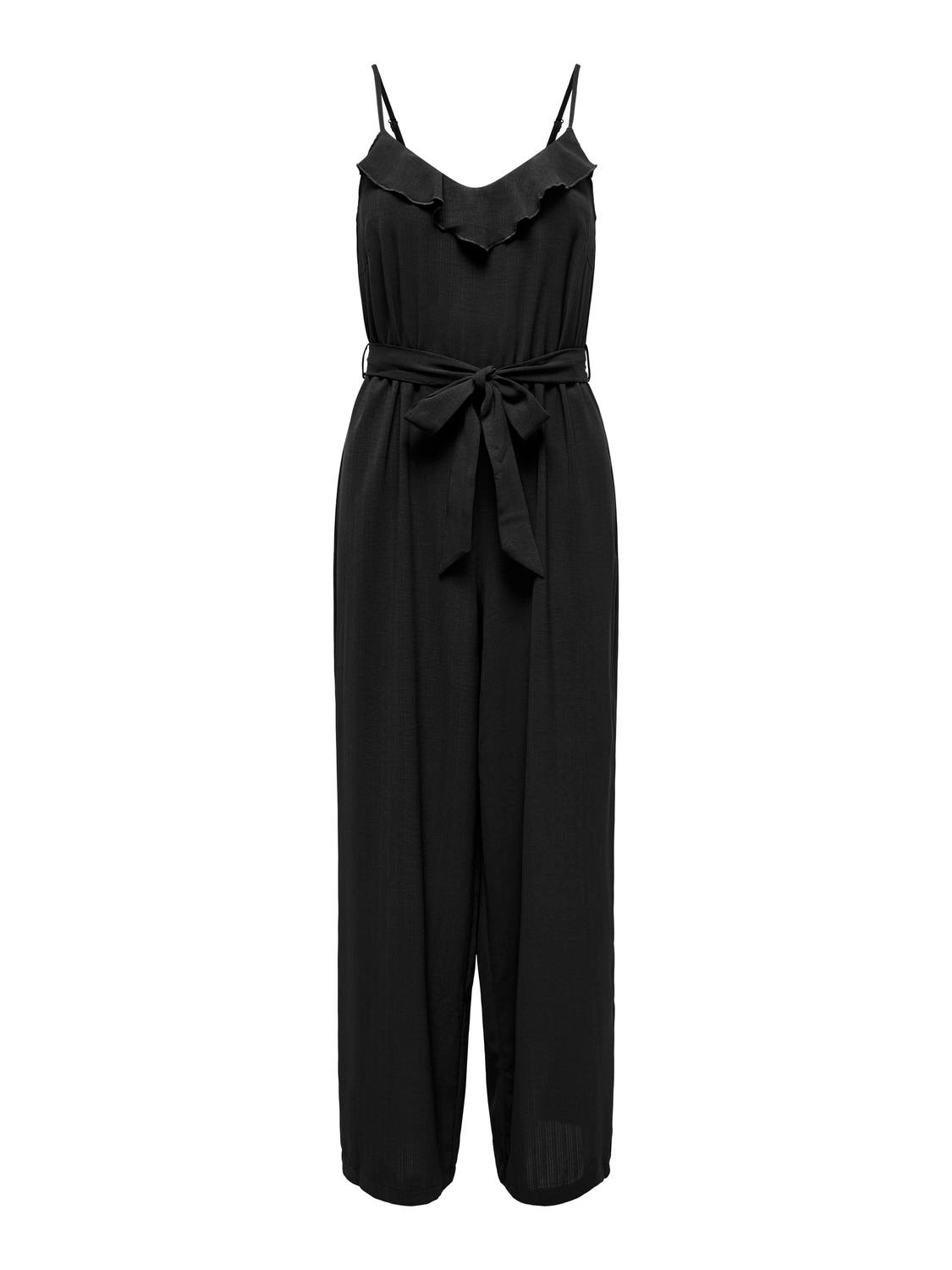 ONLY Jumpsuit with narrow straps -Black - 15325078