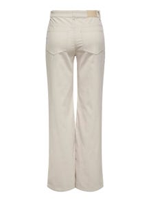 ONLY Pantalones Corte wide leg Cintura alta -Pumice Stone - 15325094