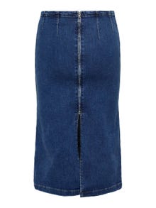 ONLY Midi denim dress -Medium Blue Denim - 15325149