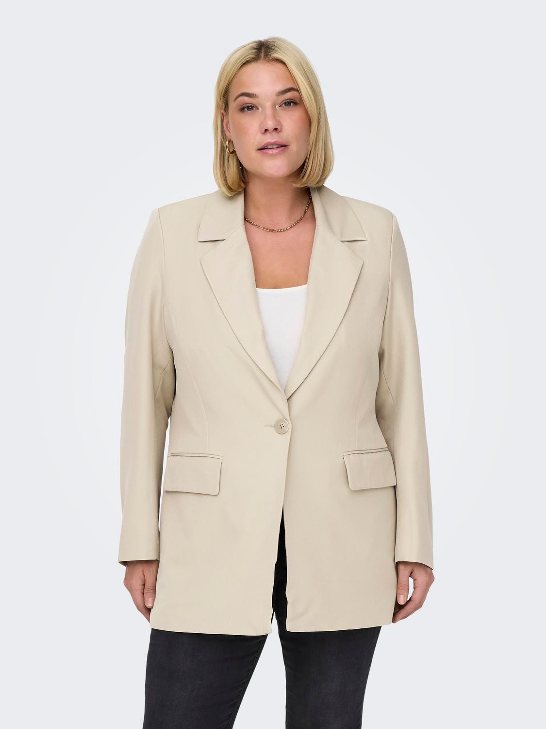 ONLY Blazers Comfort Fit Col à revers -Oxford Tan - 15325162