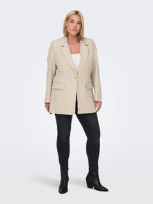 ONLY Comfort Fit Reverse Blazer -Oxford Tan - 15325162