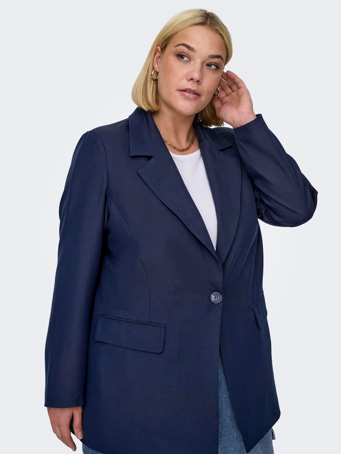 ONLY Blazers Comfort Fit Col à revers -Night Sky - 15325162