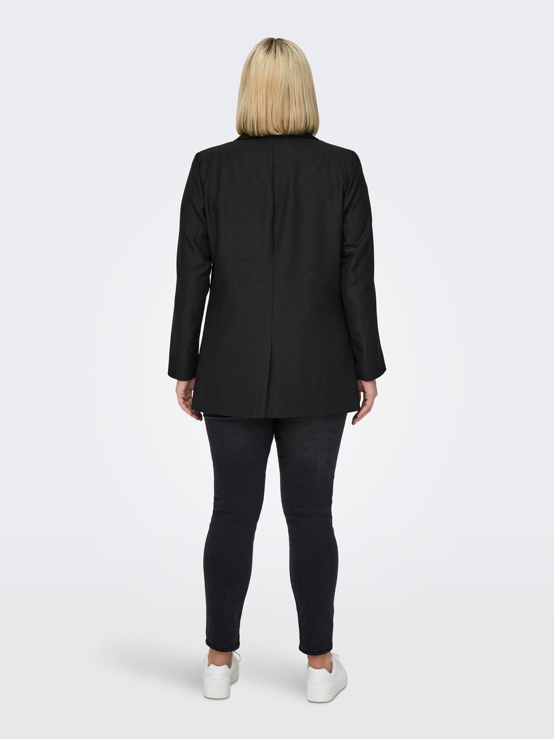 Curvy classic blazer, Black