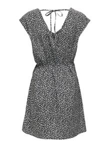 ONLY Regular Fit V-Neck Dropped shoulders Short dress -Black - 15325226