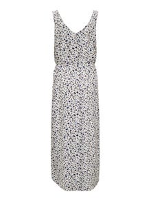 ONLY Maxi v-neck dress -White - 15325234