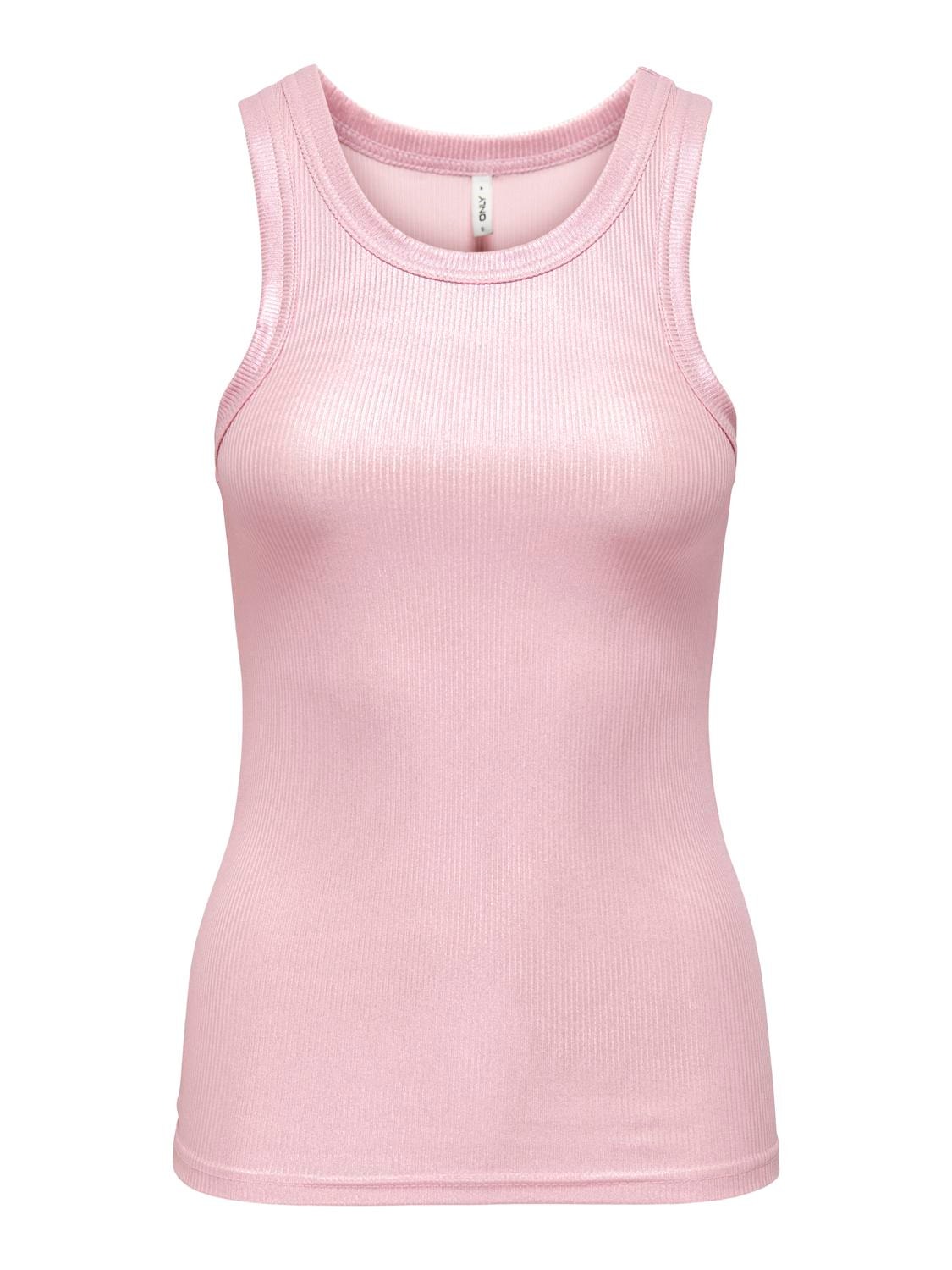 ONLY Metallic tank top -Candy Pink - 15325270