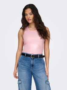 ONLY Metallic tank top -Candy Pink - 15325270