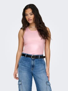 ONLY Tops Regular Fit Col rond -Candy Pink - 15325270