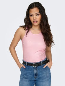 ONLY Regular Fit Round Neck Top -Candy Pink - 15325270