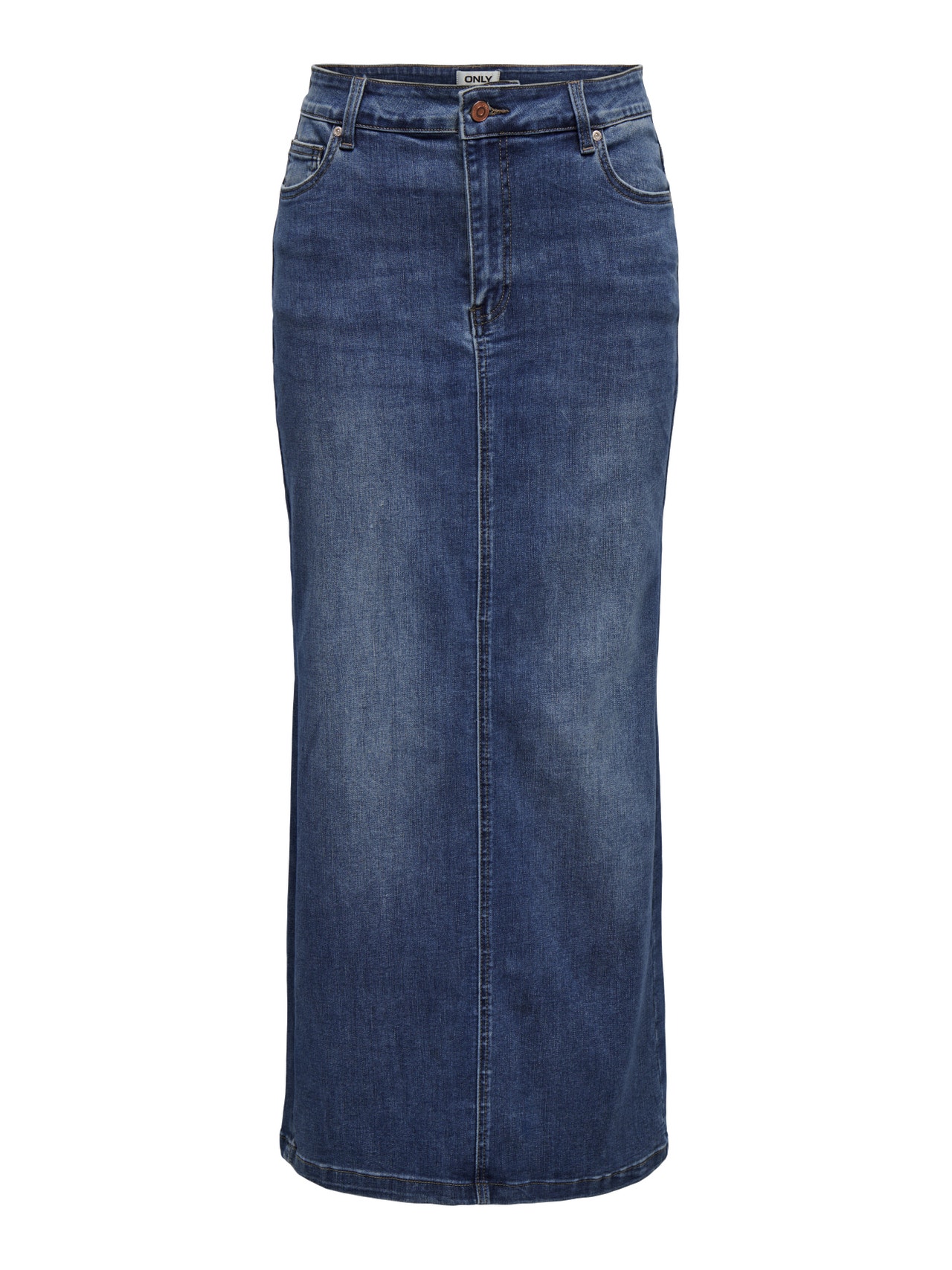 ONLY Jupe longue Taille moyenne -Medium Blue Denim - 15325333