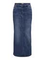 Jupe En Jean Maxi à Boutons ONLY Onlkita - Coupe Classique En Denim Foncé Délavé - Pour Femme - 6