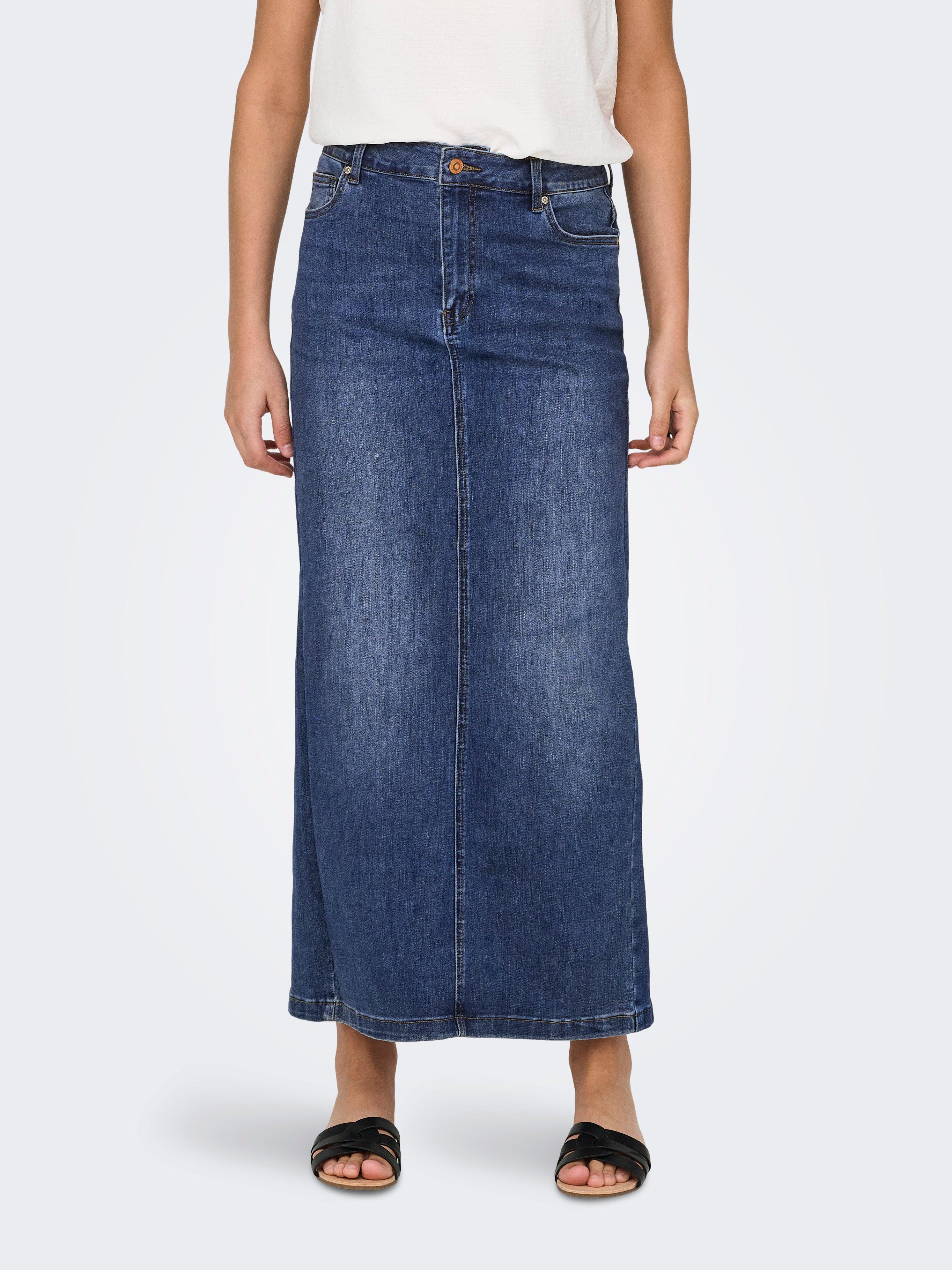 Onlwalo Denim Langer Rock