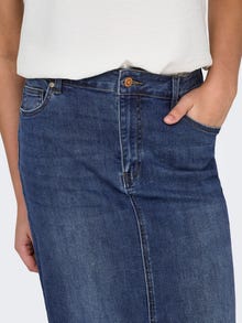 ONLY Jupe longue Taille moyenne -Medium Blue Denim - 15325333