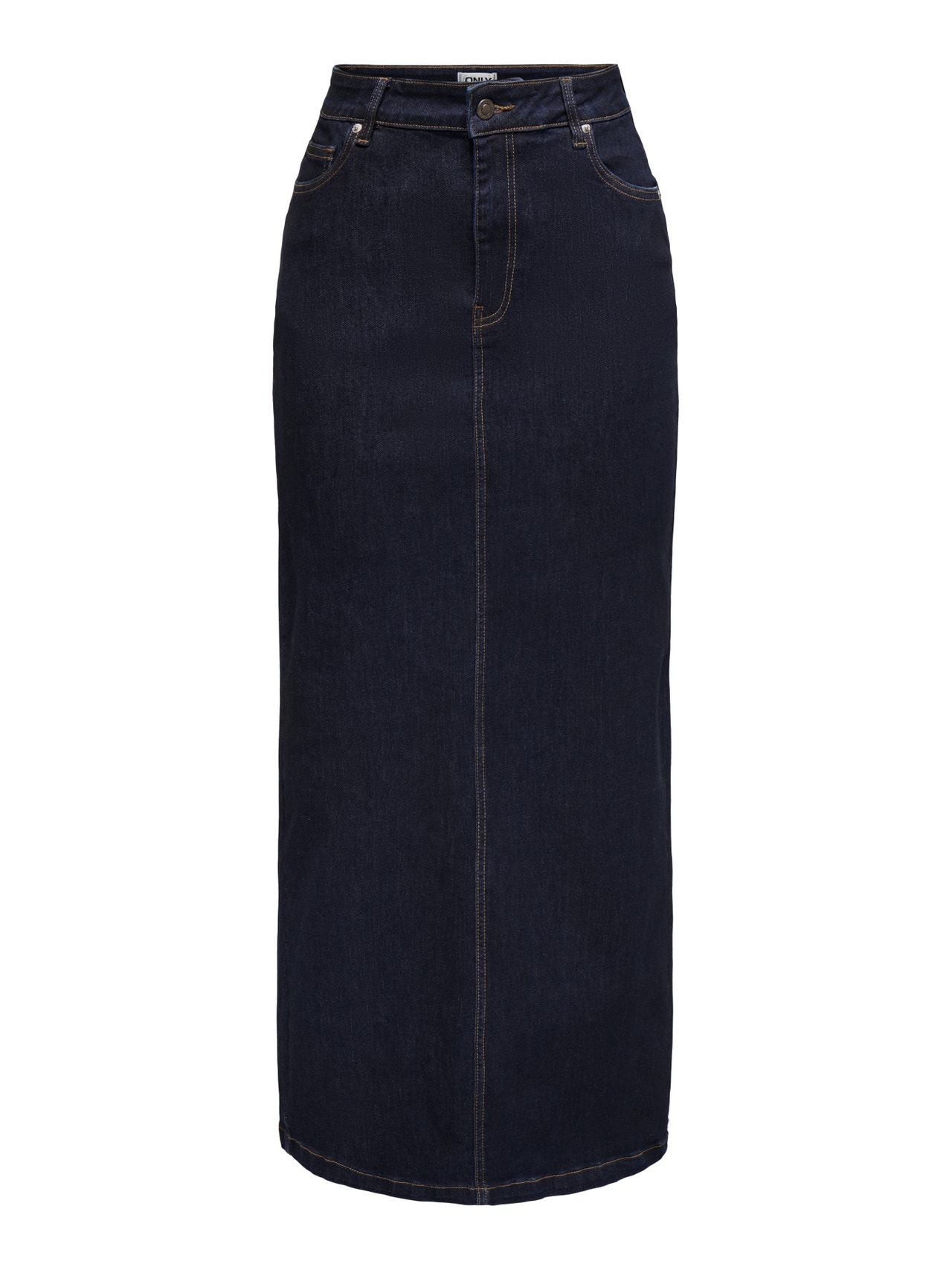 ONLY Falda larga Cintura media -Dark Blue Denim - 15325333