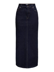 ONLY Jupe longue Taille moyenne -Dark Blue Denim - 15325333
