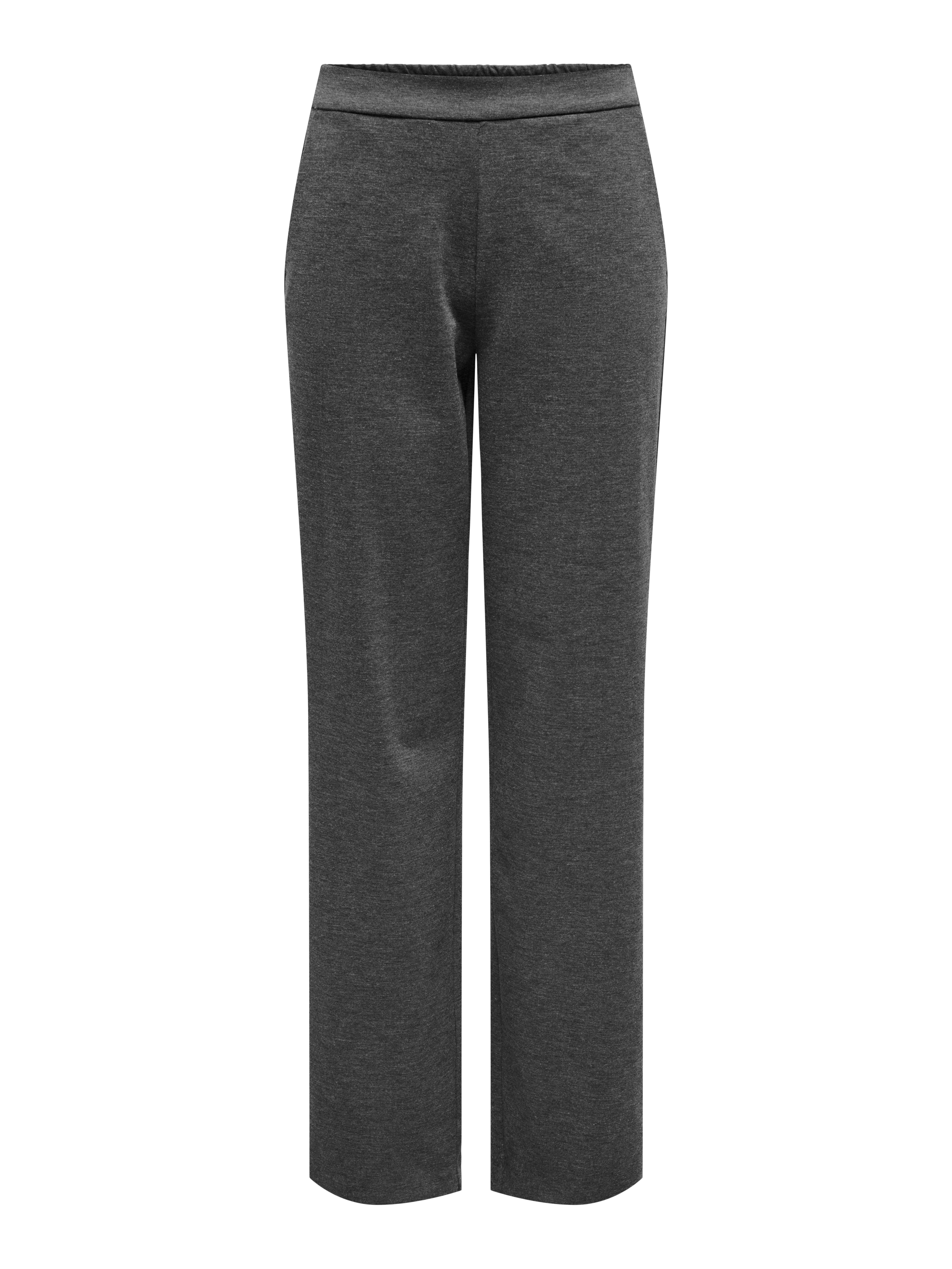 ONLPEACH Mittlere Taille Gerade geschnitten Hose | Dunkelgrau | ONLY®