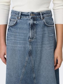 ONLY Kõrge vöökoht Pikk seelik -Medium Blue Denim - 15325361