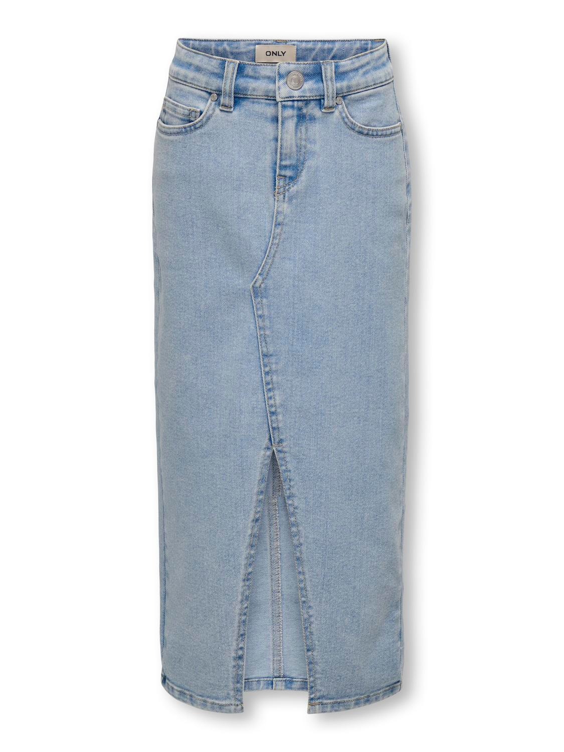 ONLY Midi skirt -Light Blue Denim - 15325612