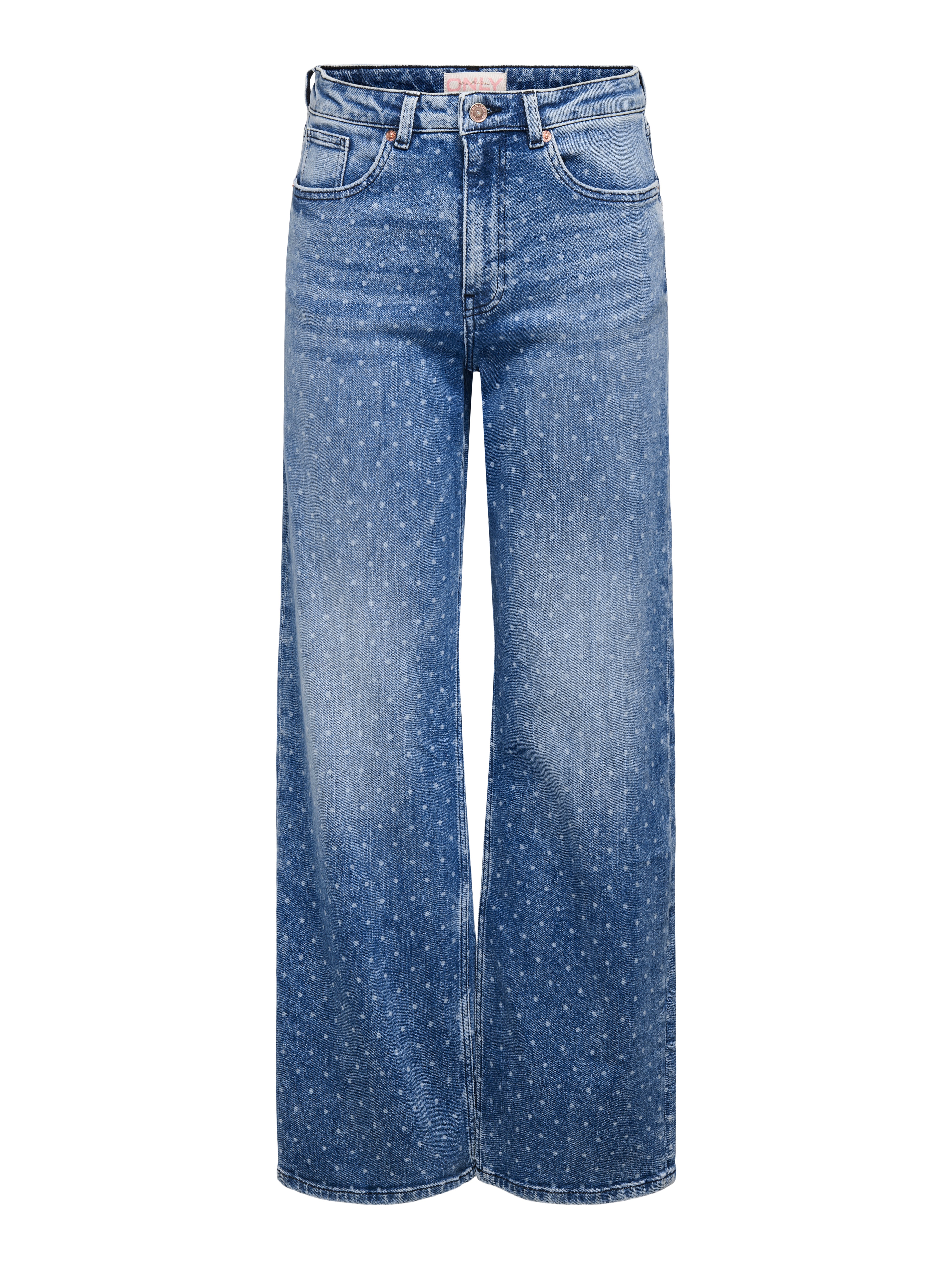 Thumbnail - Onljuicy Hohe Taille Weiter Beinschnitt Jeans