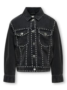 ONLY Studded denim jacket -Black - 15325729