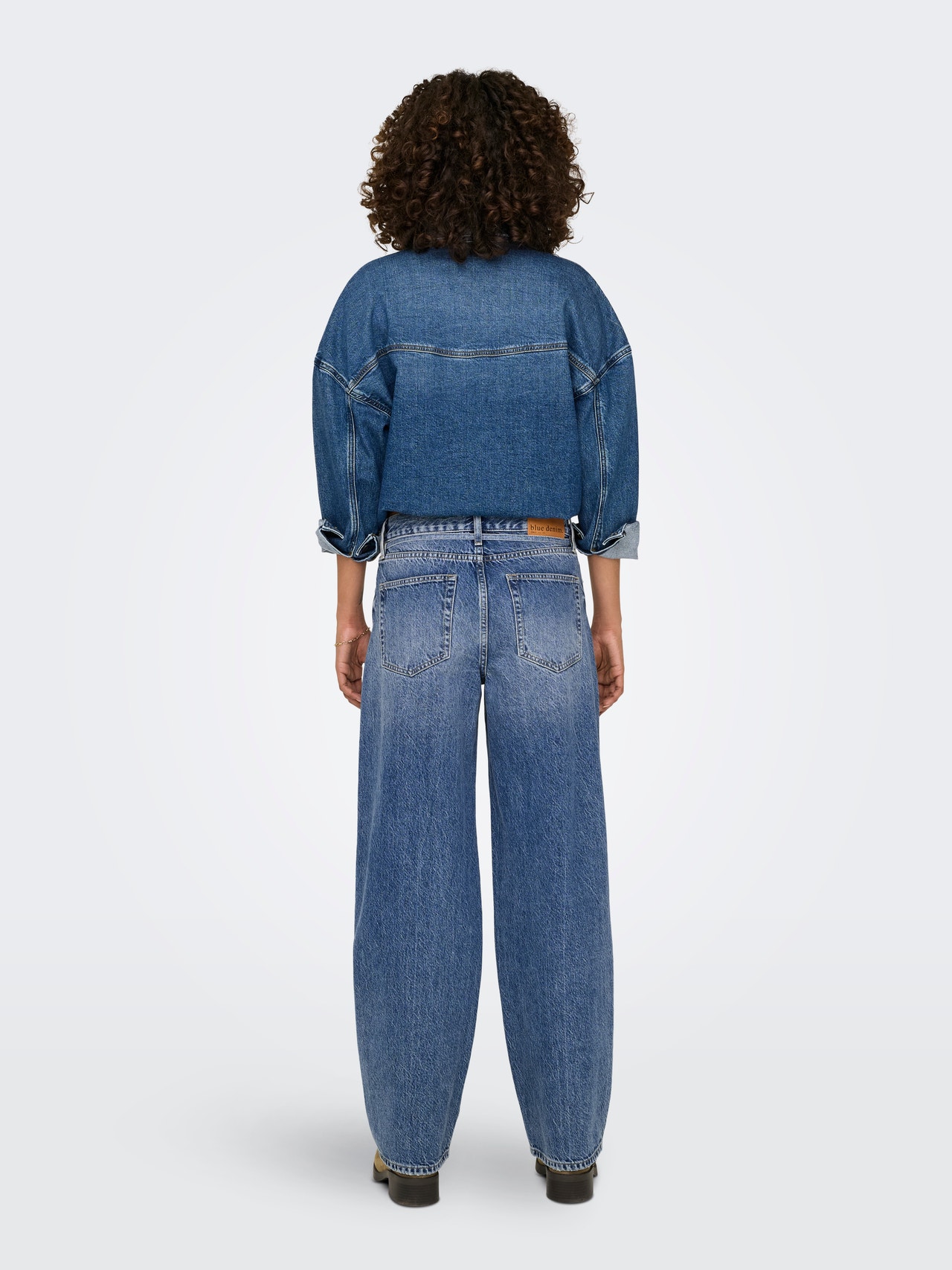 ONLY ONLGianna Mid Waist Straight Jeans  -Medium Blue Denim - 15325796