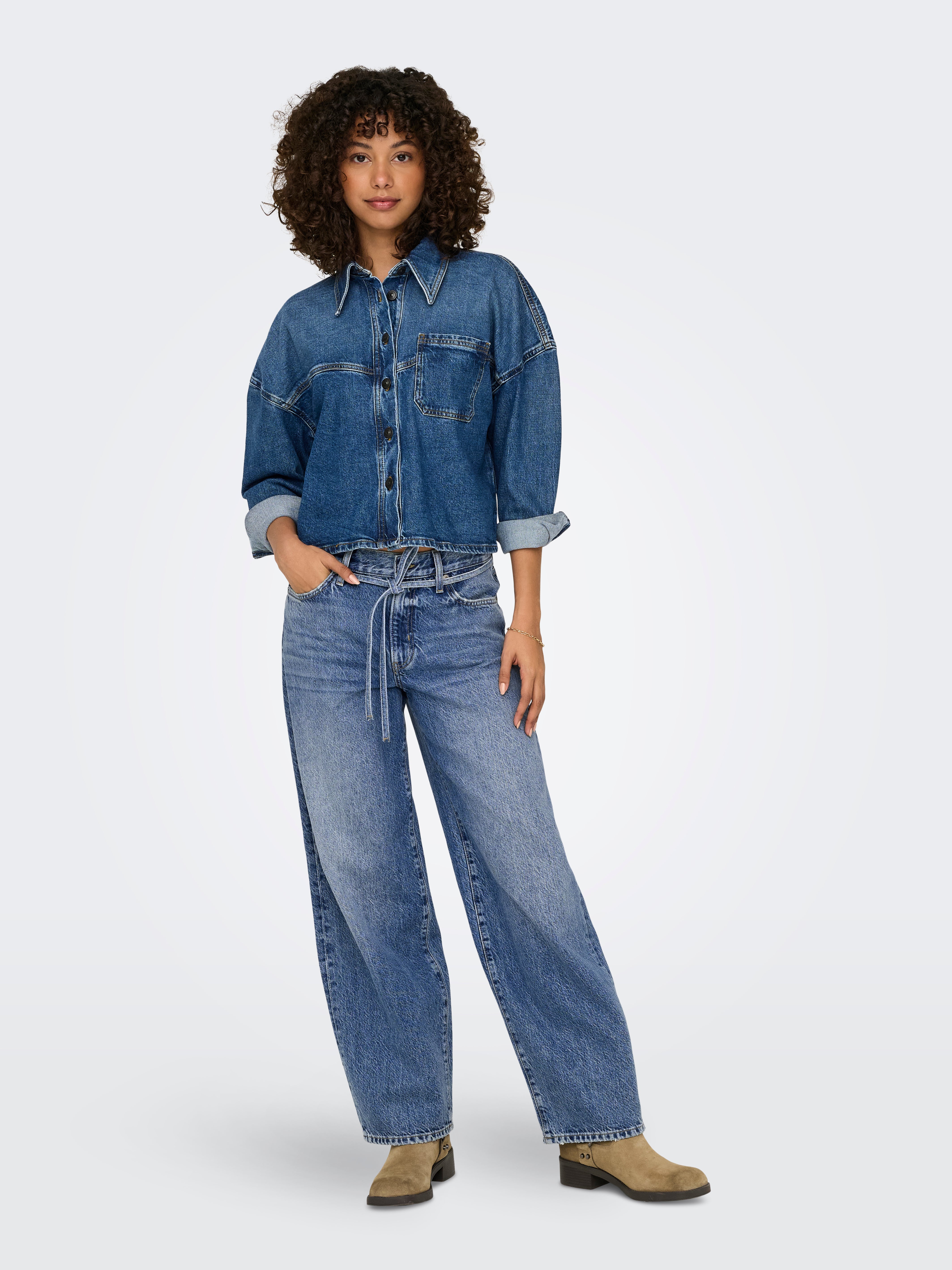 Only - Onlarlene Braid Wide Yor - 4926736 Medium Blue Denim main image 1