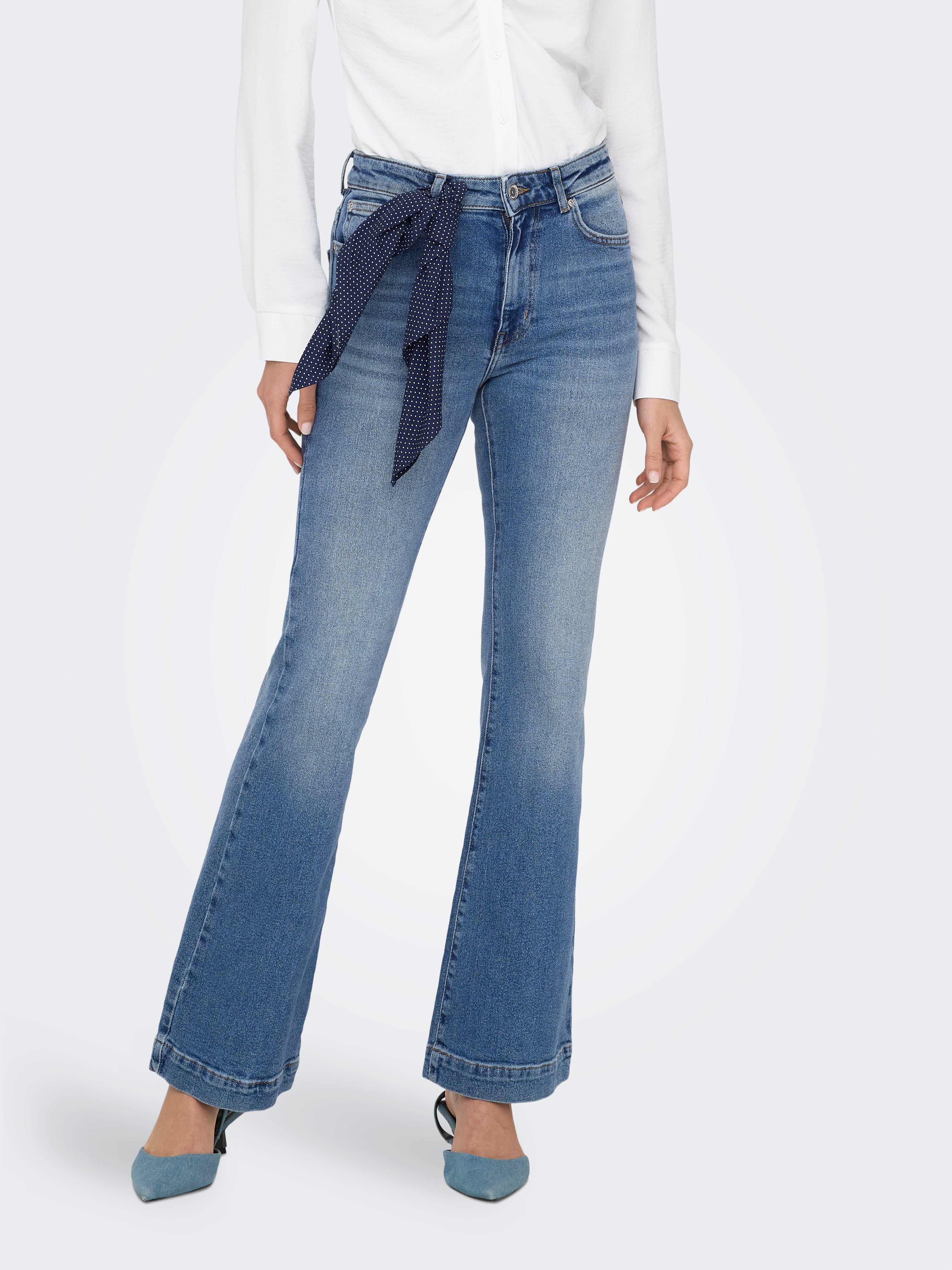 Onlamalfi Hohe Taille Flared Jeans