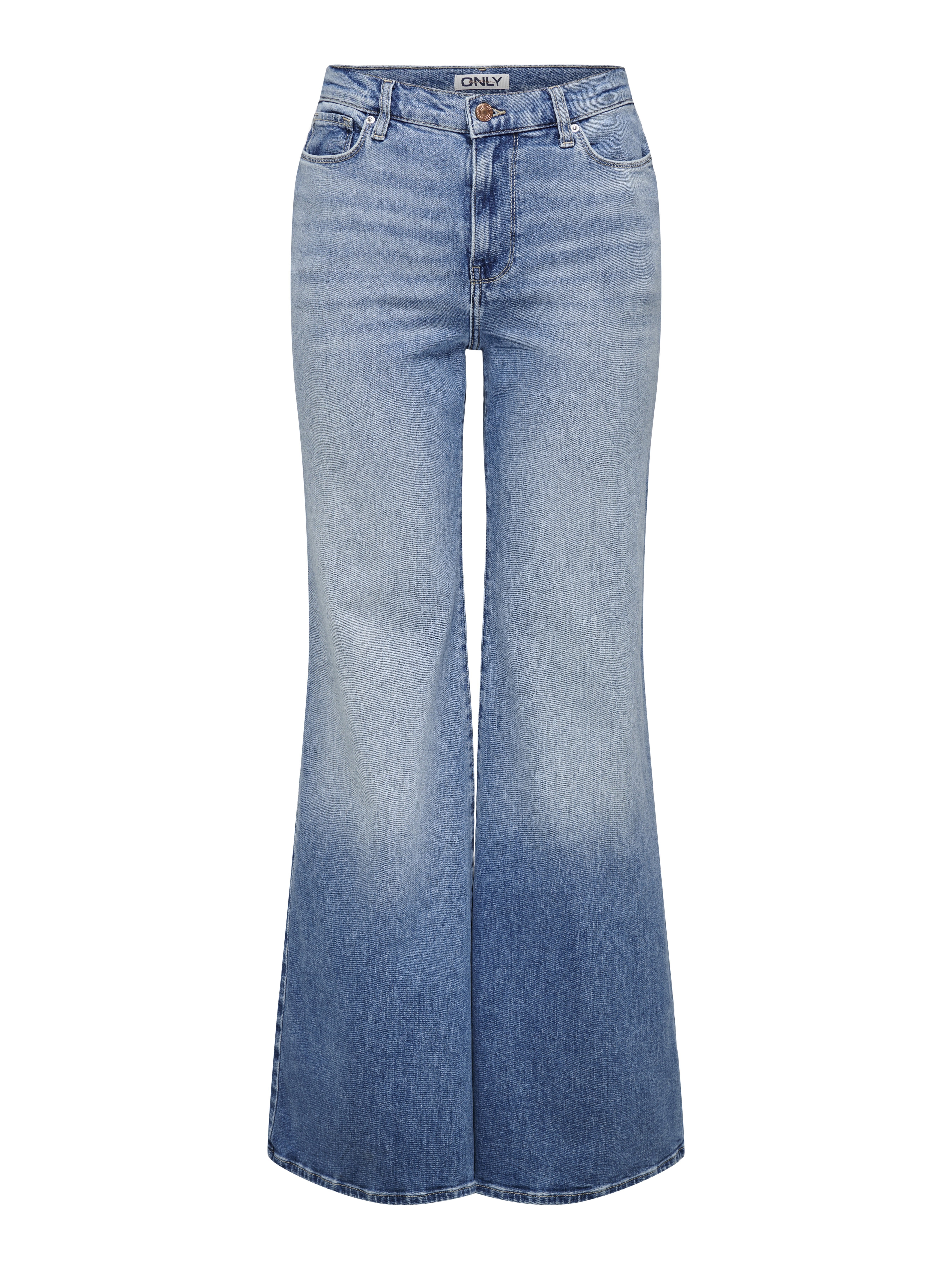 Thumbnail - Onlpatricia Hohe Taille Ausgestellt Jeans