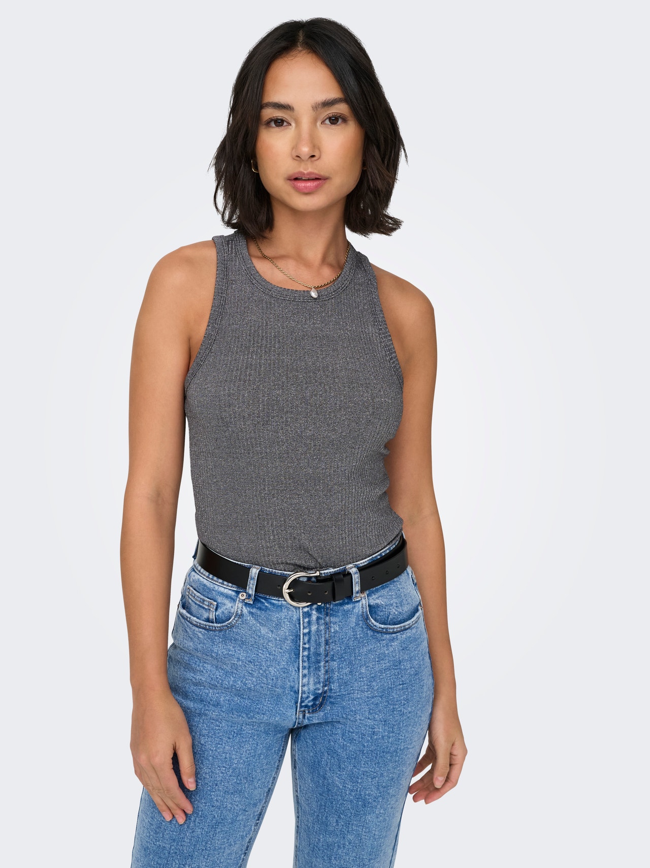 ONLY Regular Fit Round Neck Top -Phantom - 15325975