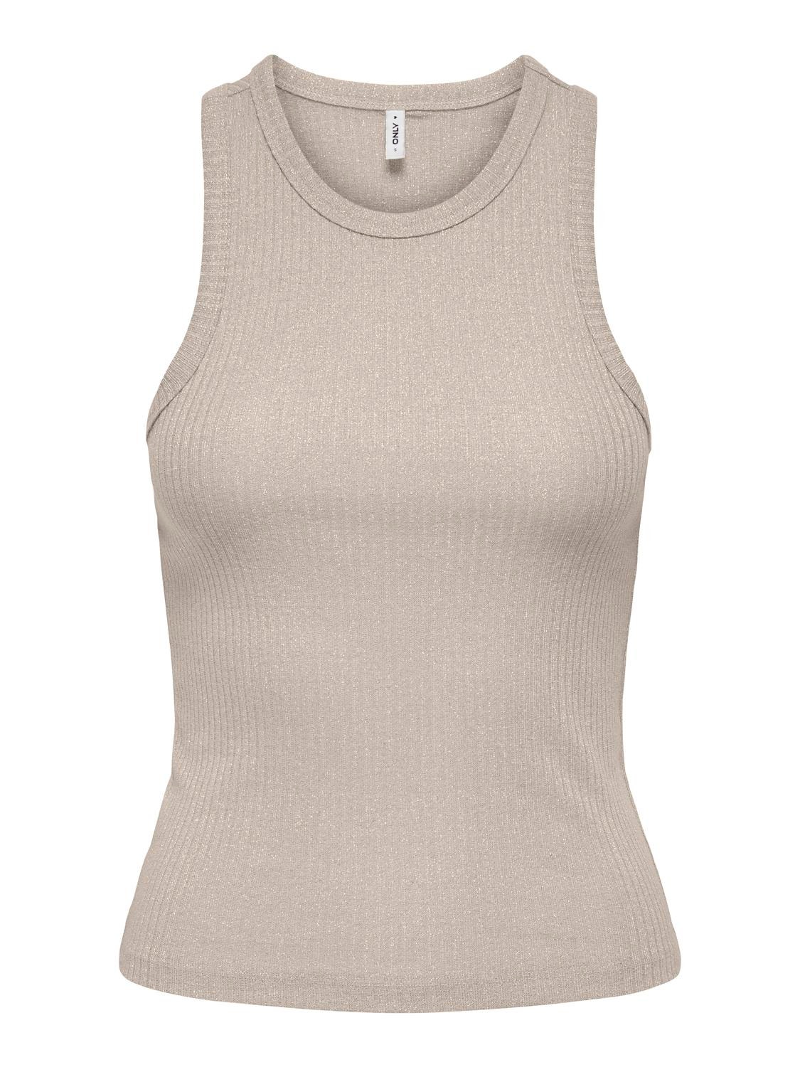 ONLY Glitter tank top -Pumice Stone - 15325975