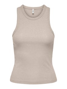 ONLY Tops Regular Fit Col rond -Pumice Stone - 15325975