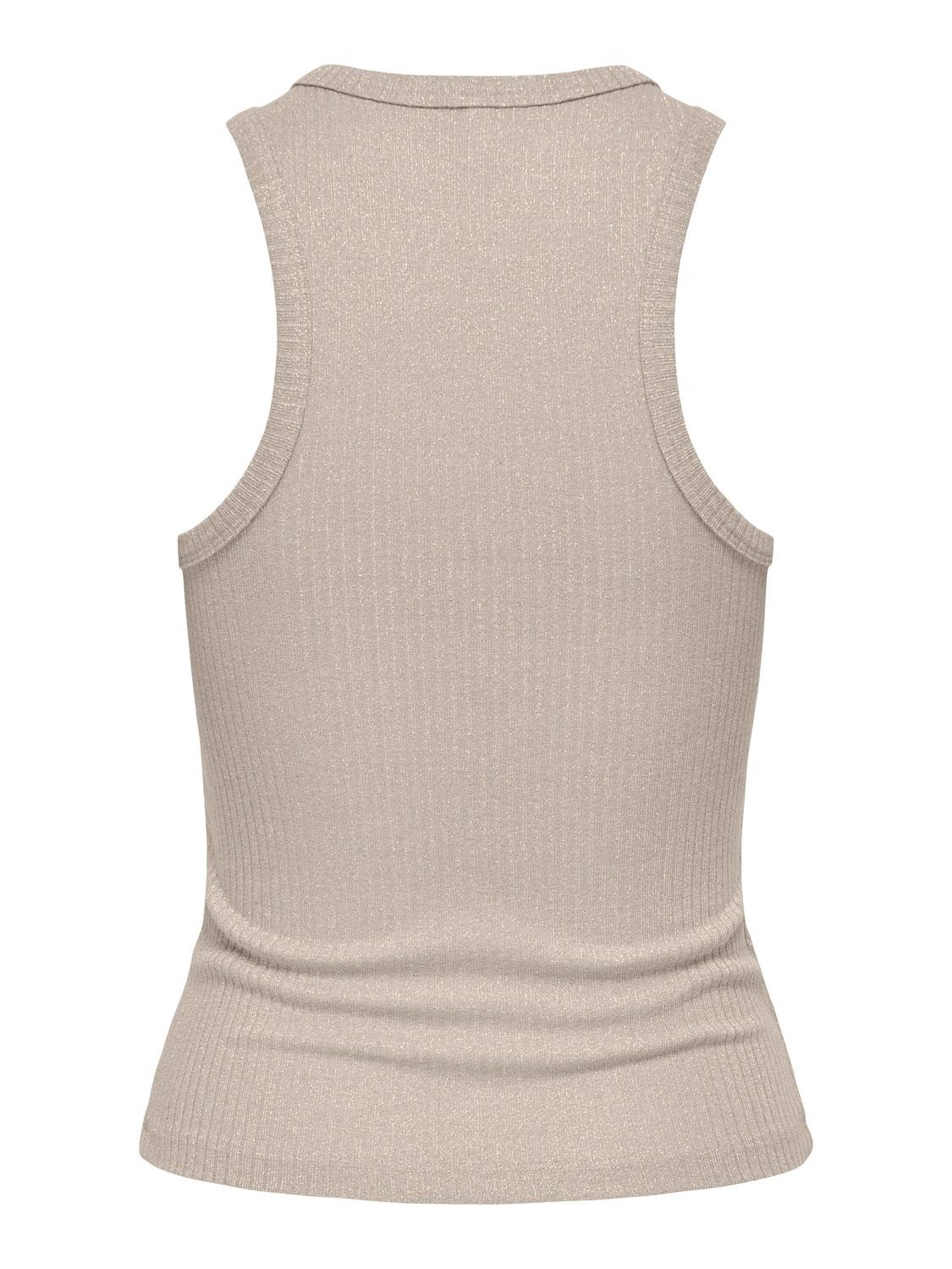 ONLY Glitter tank top -Pumice Stone - 15325975